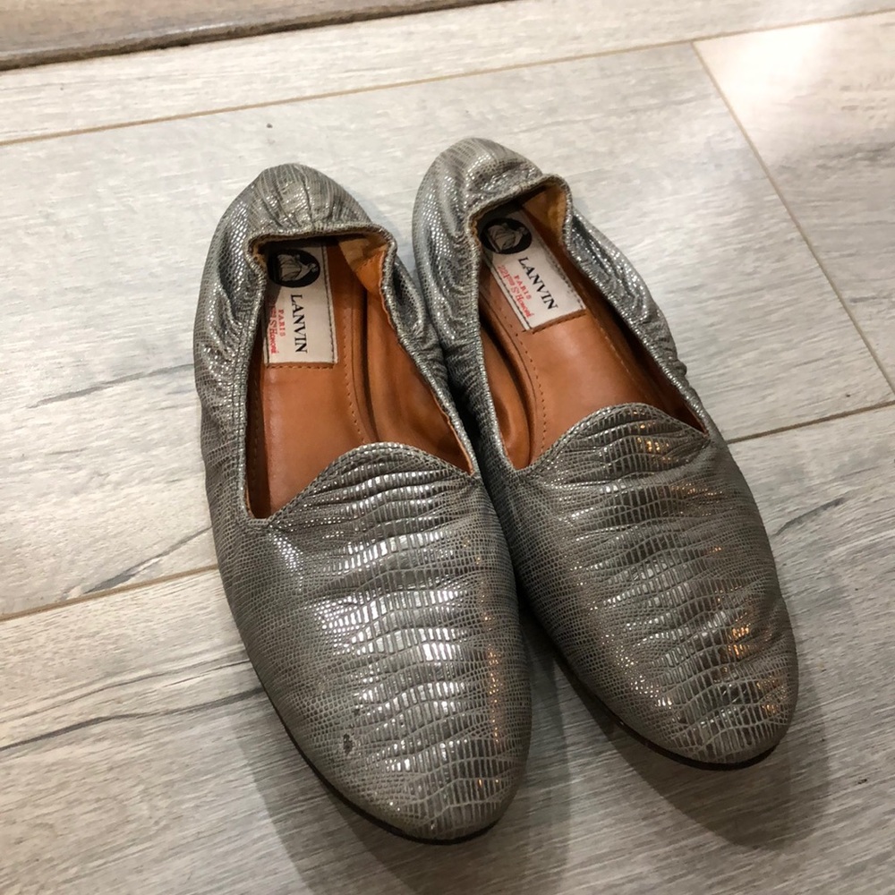Authentic Lanvin Metallic Flats - image 2